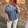CARCHARIS LIFE CAP SLEEVE SHIRT PNT Medium Blue Denim