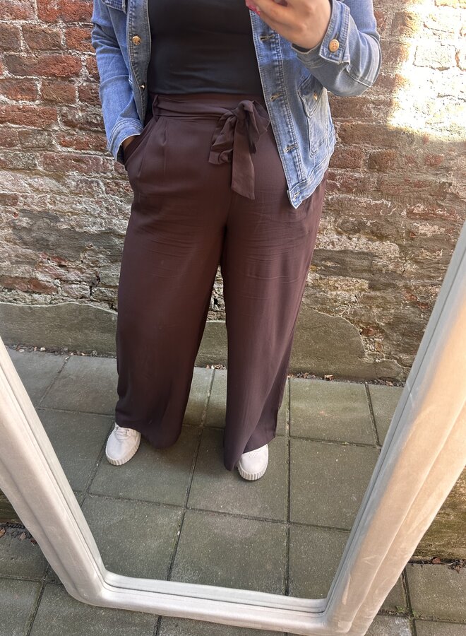 CARSHILLA STRAIGHT PANT VIS AOP Black Coffee