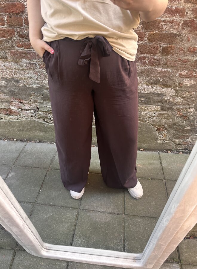 CARSHILLA STRAIGHT PANT VIS AOP Black Coffee