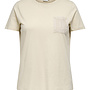 CARENJA S/S O-NECK POCKET TOP JRS Birch/Ena croche