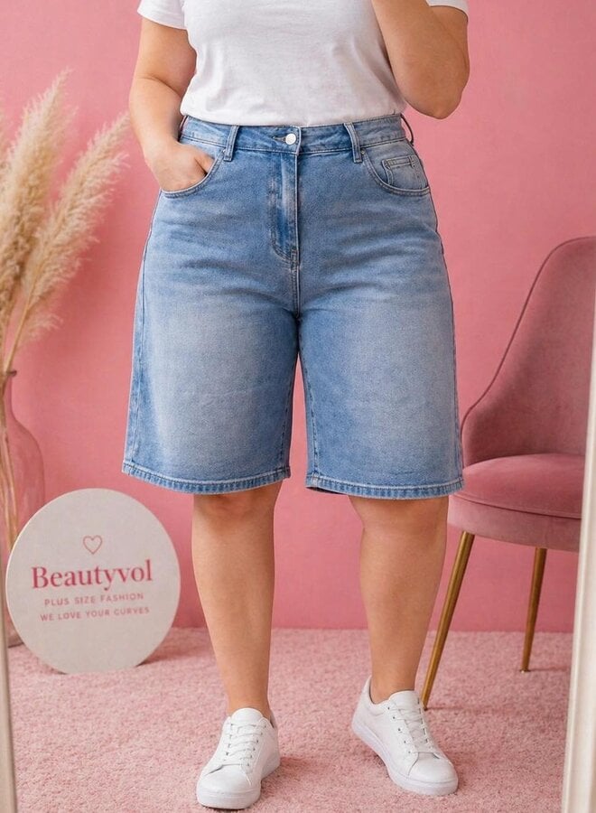 Korte Broek SN073 Bermuda Wide Leg