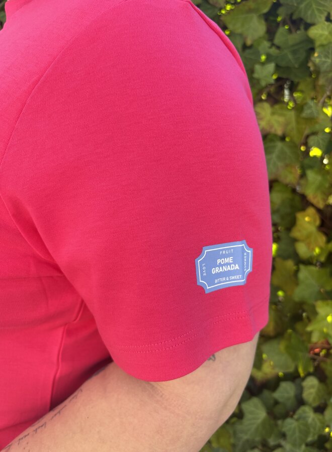 CARJENNY SS PRINT JEANS TEE JRS Raspberry/Granada