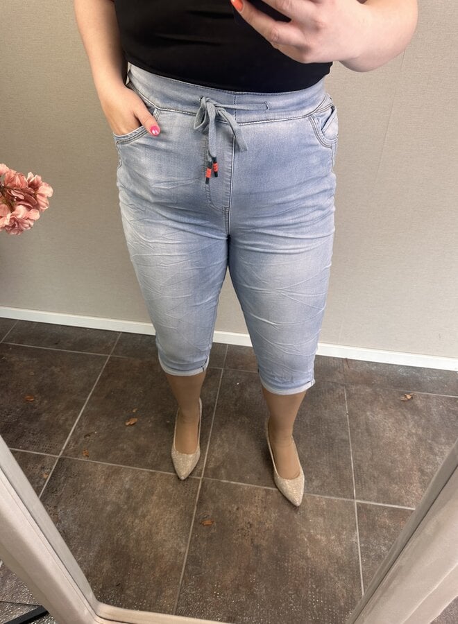 Driekwart jeans met lus  KC25104