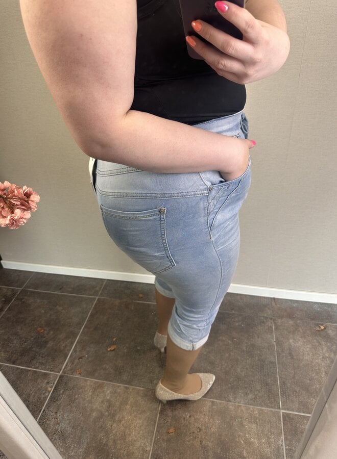 Driekwart jeans met lus  KC25104