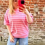 Shirt streep roze