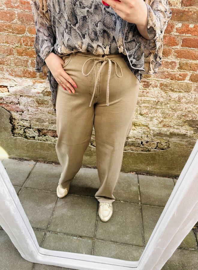 CARHILLA GIANNA MW STRAIGHT PANT Silver Mink
