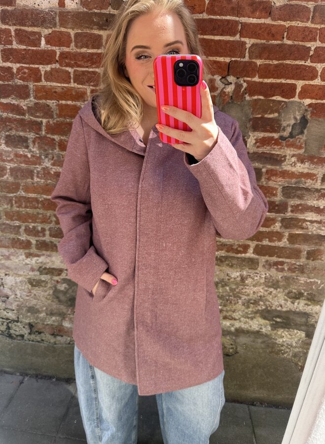 CARSEDONA LIFE LIGHT COAT OTW NOOS Rose Brown/MELANGE