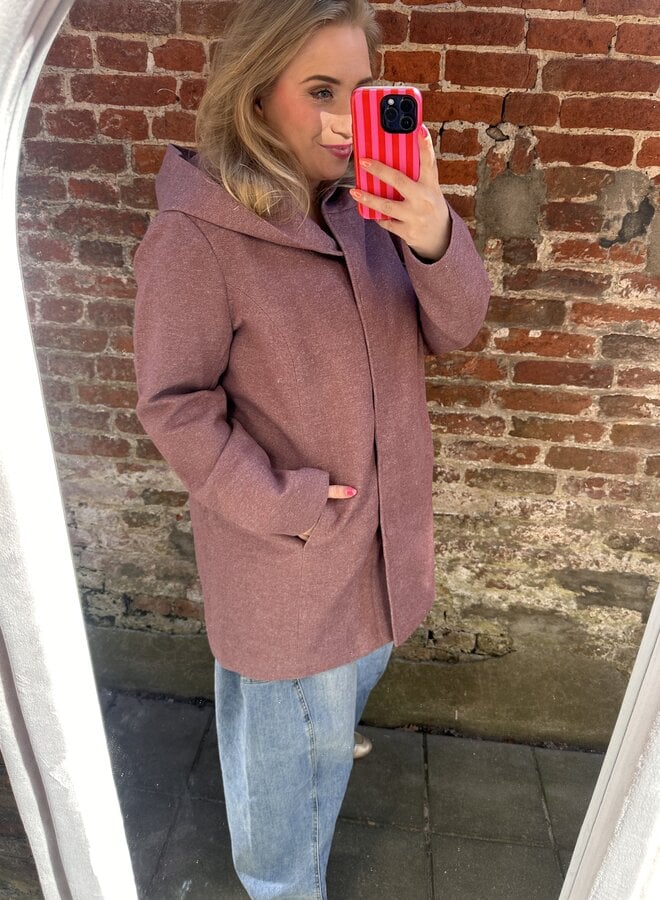 CARSEDONA LIFE LIGHT COAT OTW NOOS Rose Brown/MELANGE