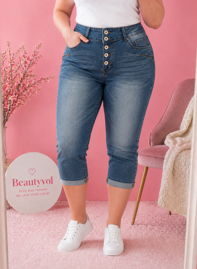 Driekwart jeans KC8097