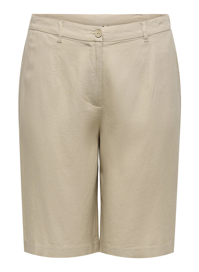 CARGOA HW LINEN BL LONG SHORTS CC Oxford Tan