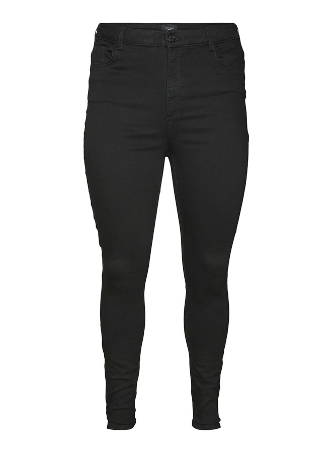 VMSANDRA SHR SKINNY JEANS BLACK GA CUR Black