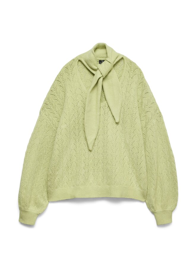VMKAE LS SCARF KNIT PULLOVER EXP CUR Winter Pear
