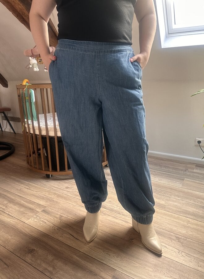 VMCZELENA MR BALLOON DENIM PANTS CUR Medium Blue