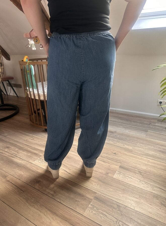 VMCZELENA MR BALLOON DENIM PANTS CUR Medium Blue