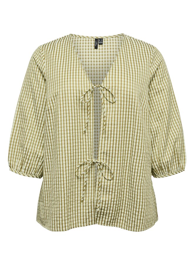 VMCCAMILLA 3/4 TOP WVN CUR Fog Green/Willow