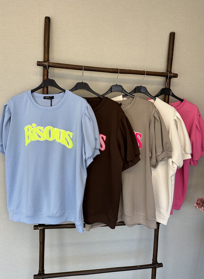 Shirt Bisous (meerdere kleuren)