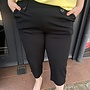 CARSANIA BUTTON CAPRI JRS PNT NOOS Black