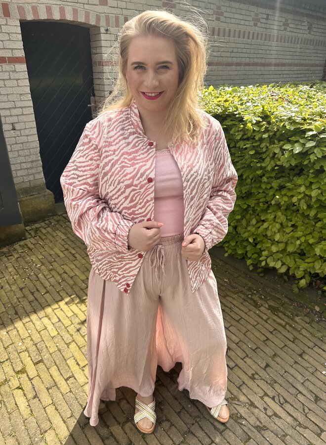 VMZITTA LS JAQUARD BOMBER EXP CUR Watermelon