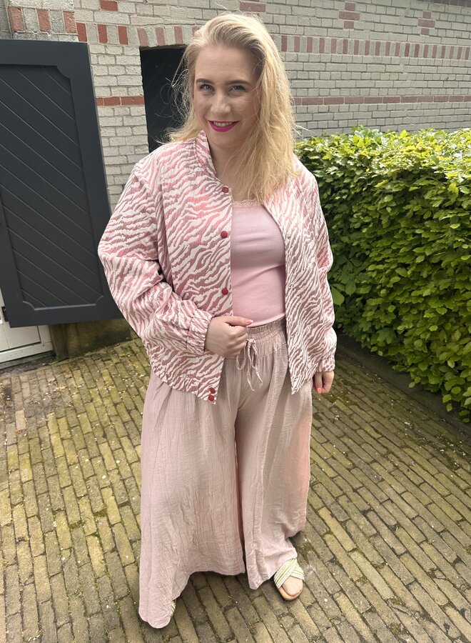 VMZITTA LS JAQUARD BOMBER EXP CUR Watermelon
