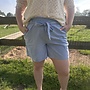 VMCNORMA HW PAPERBAG CHAMBRAY SHORT CUR Light Blue/MELANGE
