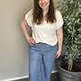 VMCBREE HW LONG LOOSE TENCEL PANTS CUR Medium Blue Denim