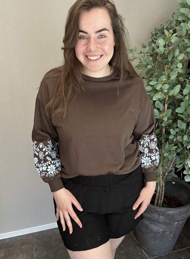 CARBROOKE L/S O-NECK PRINT SWT JRS NOOS