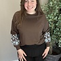 CARBROOKE L/S O-NECK PRINT SWT JRS NOOS