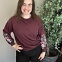 CARBROOKE L/S O-NECK PRINT SWT JRS NOOS Fig/Peony