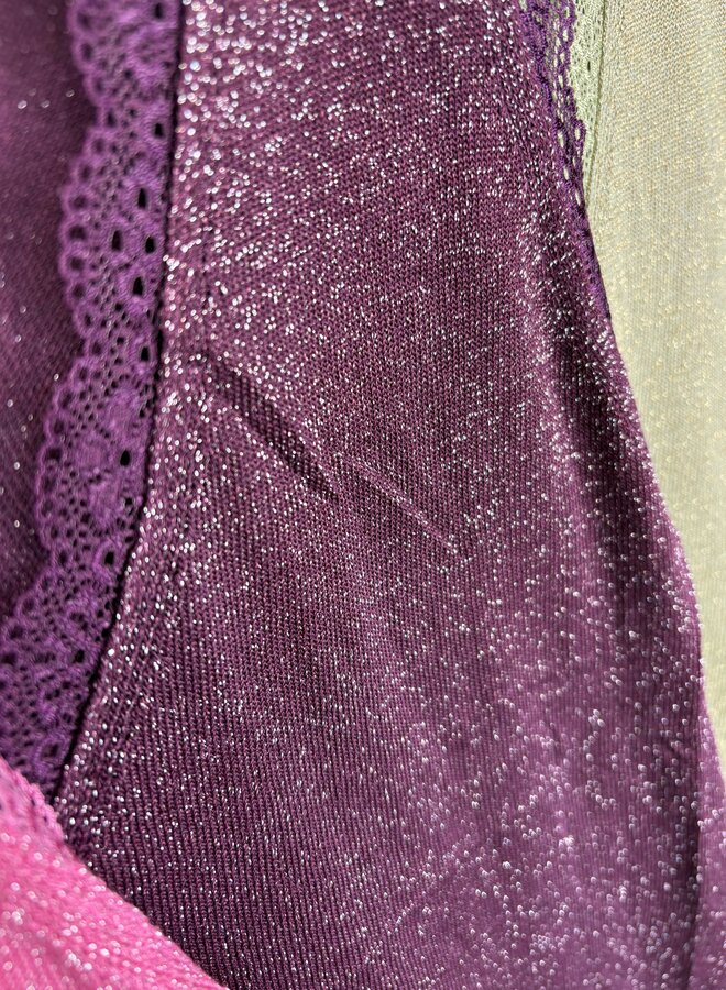Top Glitter Kant (meerdere kleuren)