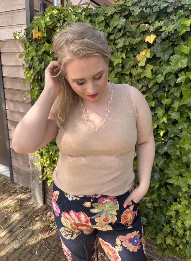 Top Glitter Kant (meerdere kleuren)