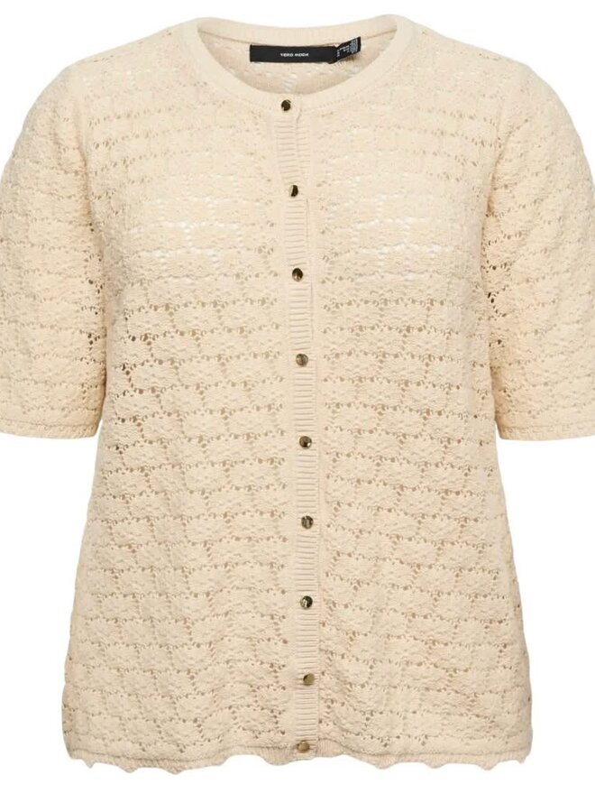 VMCKORA 2/4 O-NECK BUTTON CARDIGAN CUR Birch