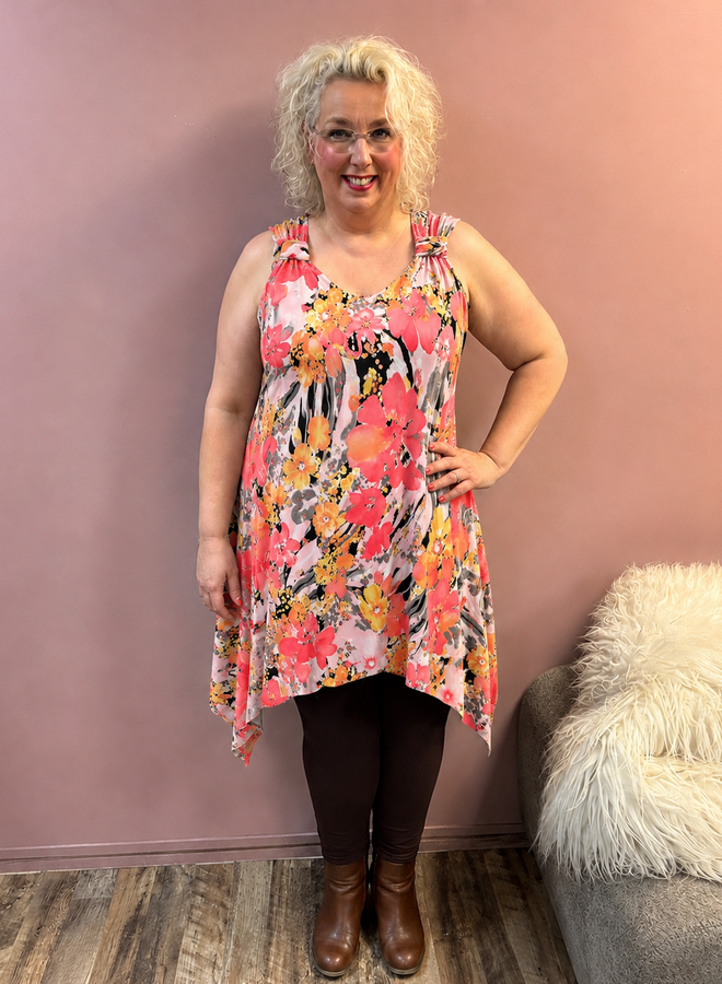 Jurk C-31 Pink Flora