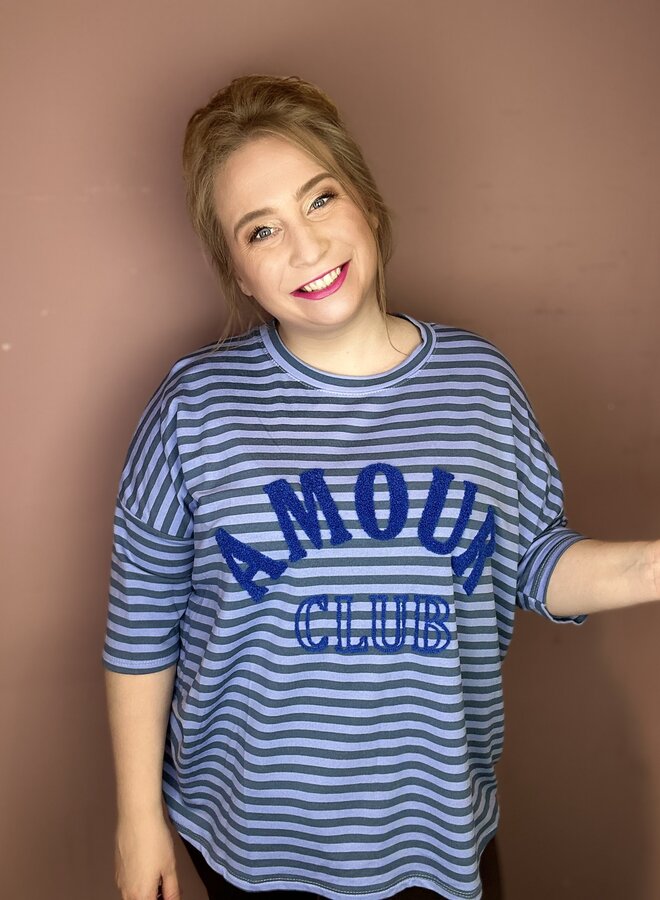 Shirt Amour Streep (meerdere kleuren)