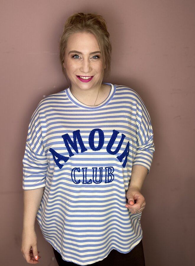 Shirt Amour Streep (meerdere kleuren)