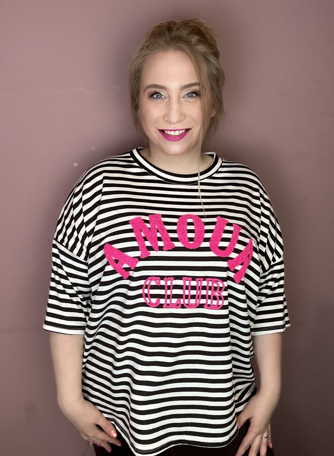 Shirt Amour Streep (meerdere kleuren)
