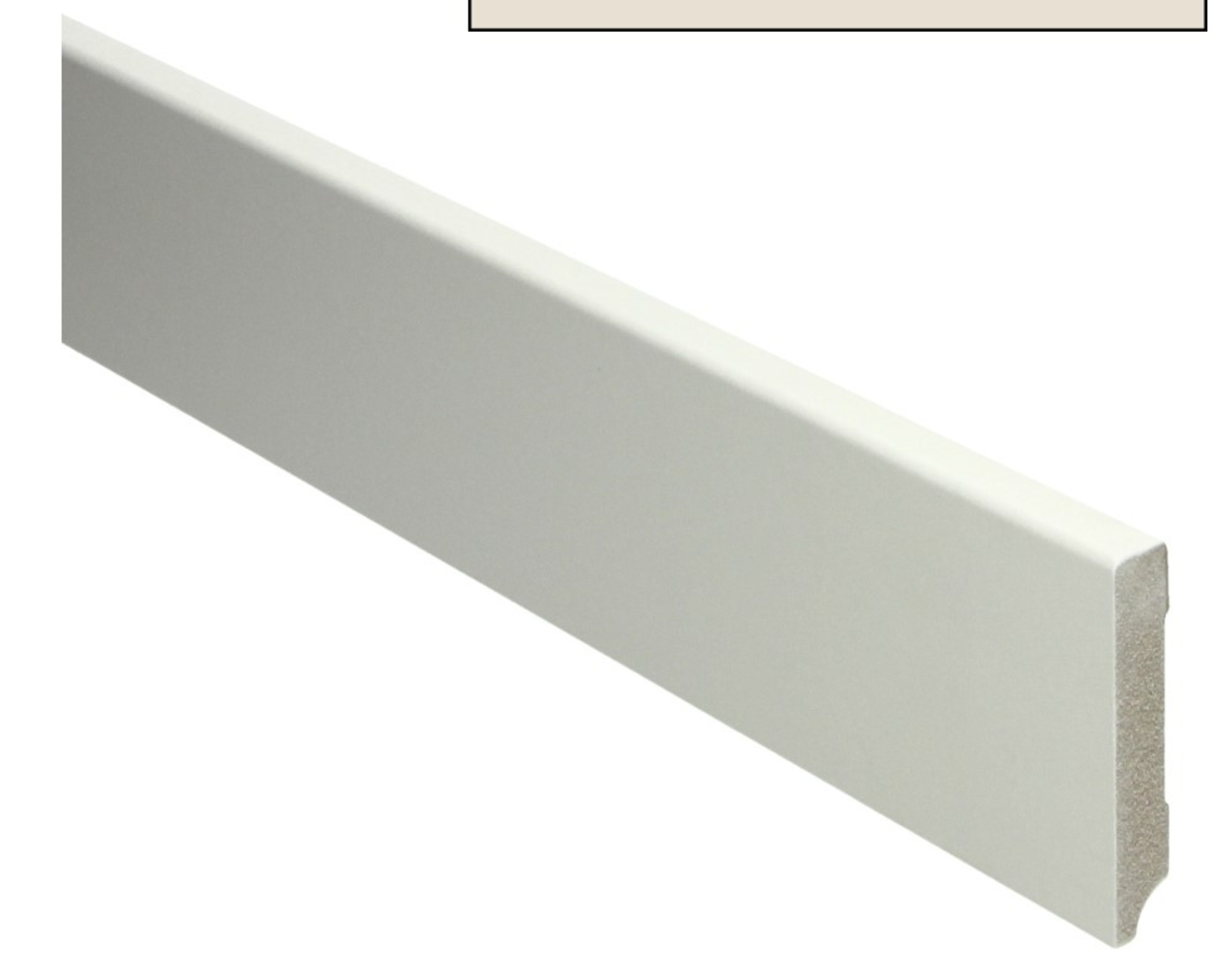 MDF Plint Modern Gelakt RAL 9001 Vochtwerend