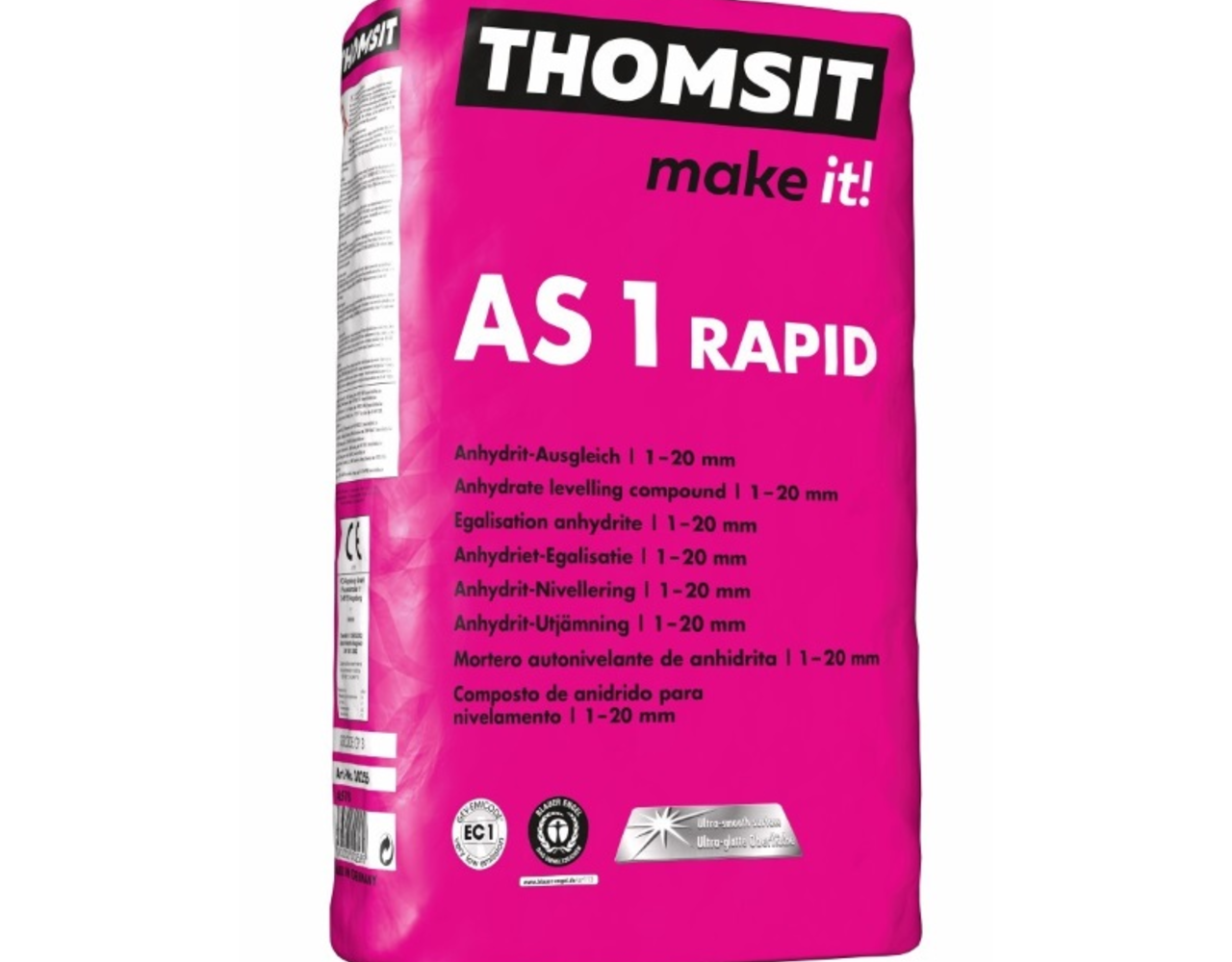 Thomsit AS1 Rapid Anhydrietegalisatie 25 kg. Thomsit AS1 Rapid Anhydrietegalisatie 25 kg.