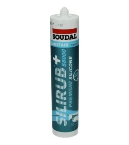 Soudal Siliconenkit RAL 9001 Creme Wit 300 ml.