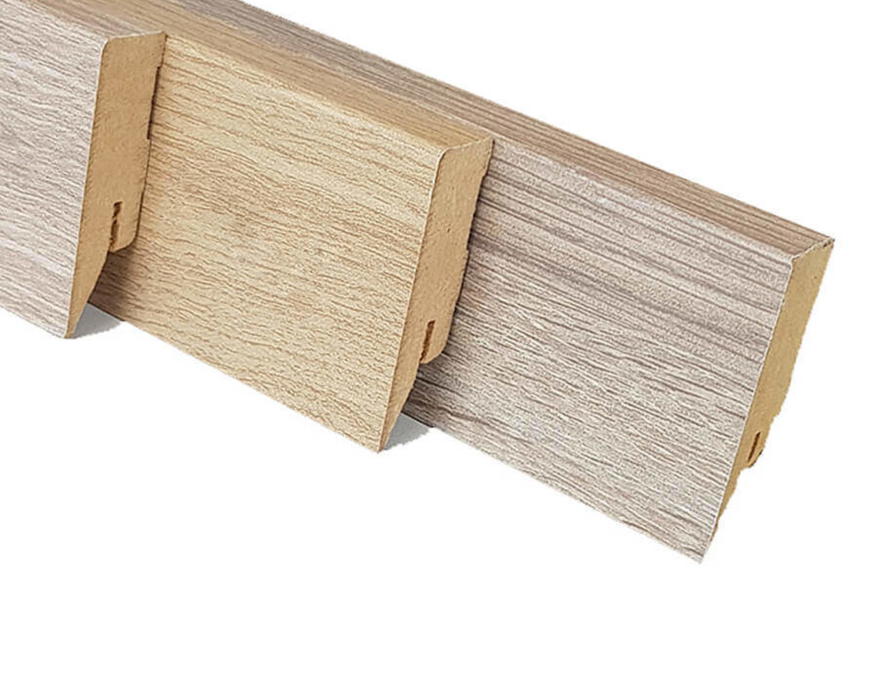 MDF Rechte blokplint met decorfolie 70x14 MDF Rechte blokplint met decorfolie 70x14