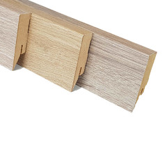 MDF Rechte blokplint met decorfolie 70x14 MDF Rechte blokplint met decorfolie 70x14