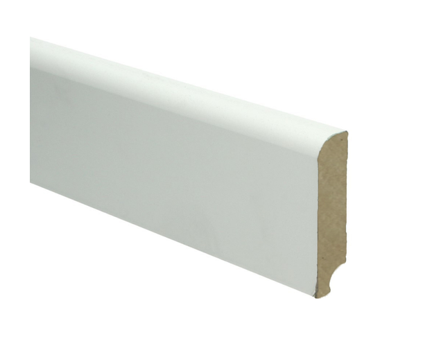 MDF Plint Koloniaal Gelakt RAL 9010 Vochtwerend