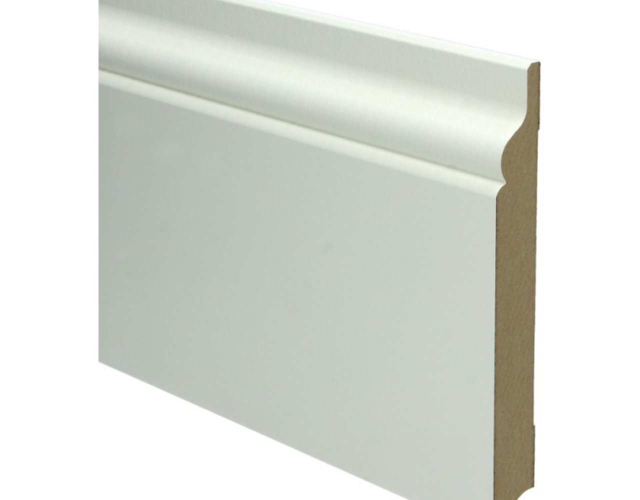 MDF Plint Romantisch Gelakt RAL 9010 Vochtwerend MDF Plint Romantisch Gelakt RAL 9010 Vochtwerend