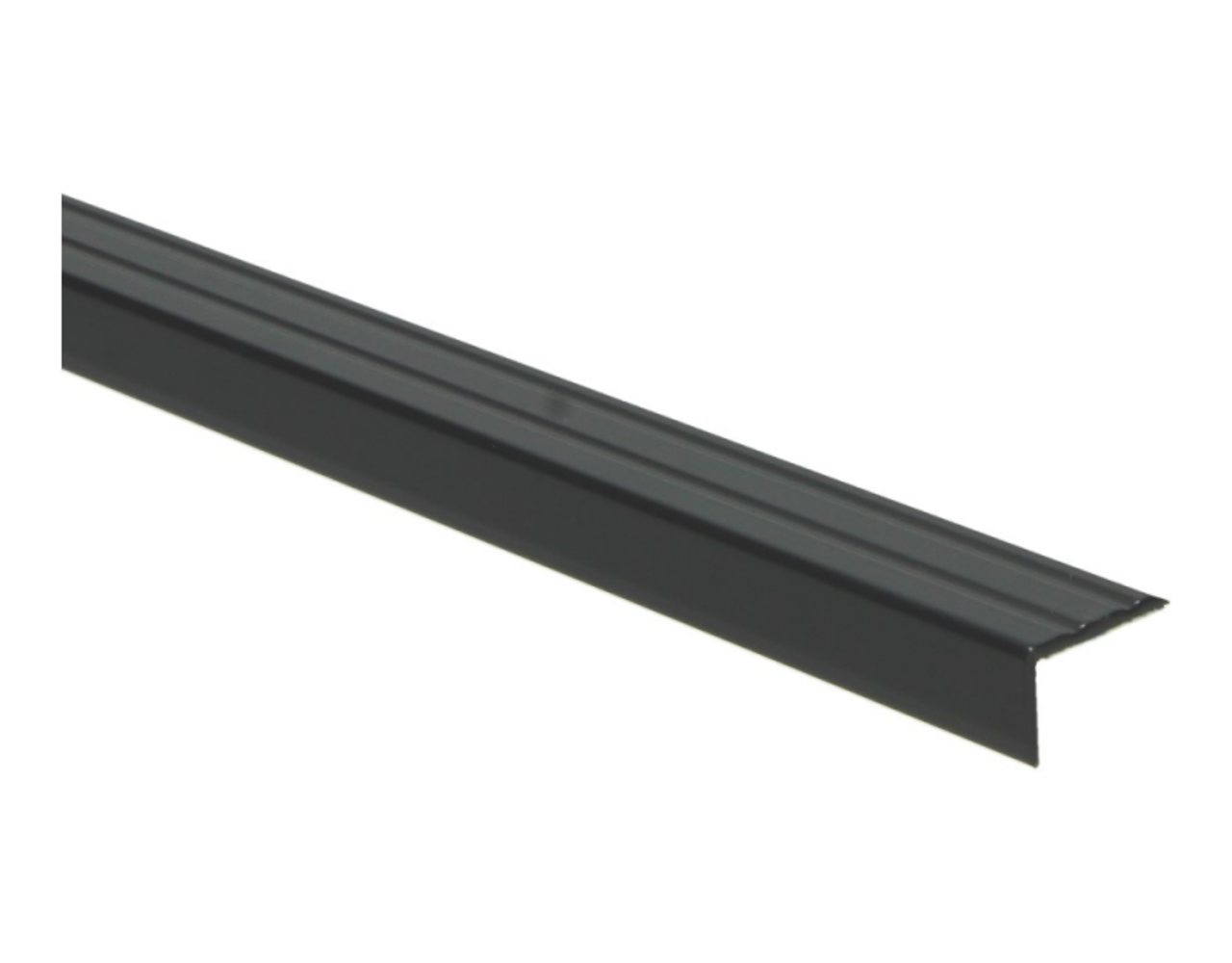 Hoeklijnprofiel Zelfklevend 17 mm. Zwart 100 cm.