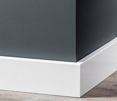 MDF Plint Modern Gelakt RAL 9010 Vochtwerend MDF Plint Modern Gelakt RAL 9010 Vochtwerend