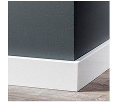 MDF Plint Modern Gelakt RAL 9010 Vochtwerend MDF Plint Modern Gelakt RAL 9010 Vochtwerend