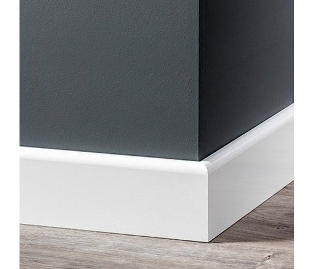 MDF Plint Koloniaal Gelakt RAL 9010 Vochtwerend