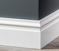 MDF Plint Renaissance Gelakt RAL 9010 Vochtwerend MDF Plint Renaissance Gelakt RAL 9010 Vochtwerend