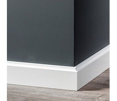 MDF Plint Retro 70x15 Gelakt RAL 9010 Vochtwerend MDF Plint Retro 70x15 Gelakt RAL 9010 Vochtwerend