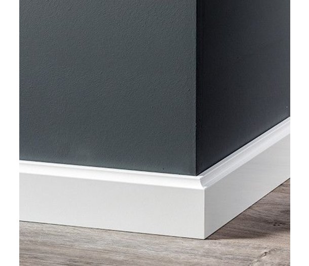 MDF Plint Retro 70x15 Gelakt RAL 9010 Vochtwerend MDF Plint Retro 70x15 Gelakt RAL 9010 Vochtwerend