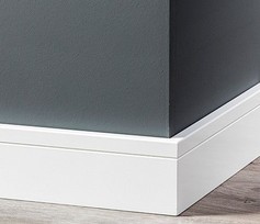 MDF Plint Tijdloos Gelakt RAL 9010 Vochtwerend MDF Plint Tijdloos Gelakt RAL 9010 Vochtwerend